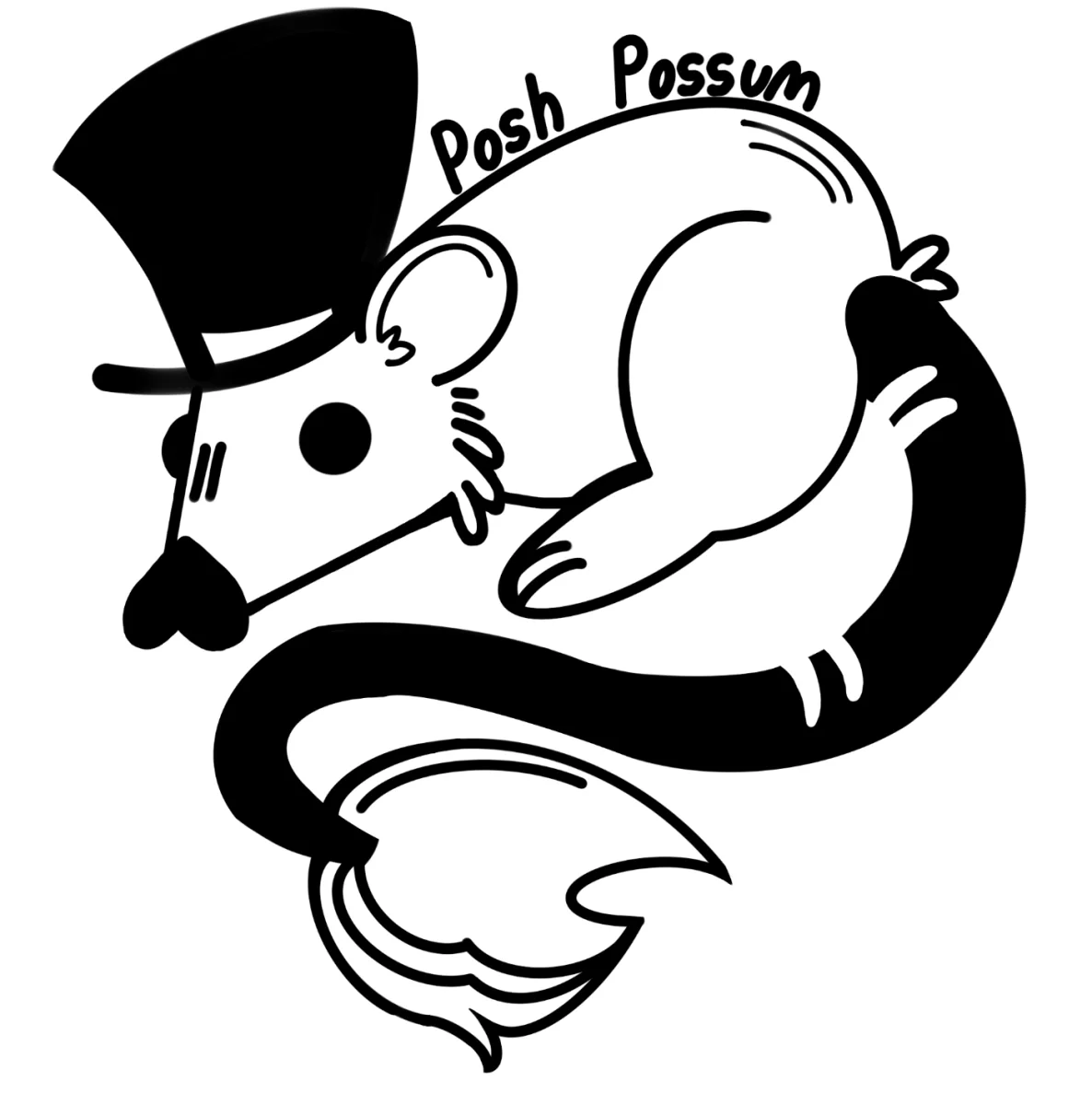 Posh Possum Pottery Logo